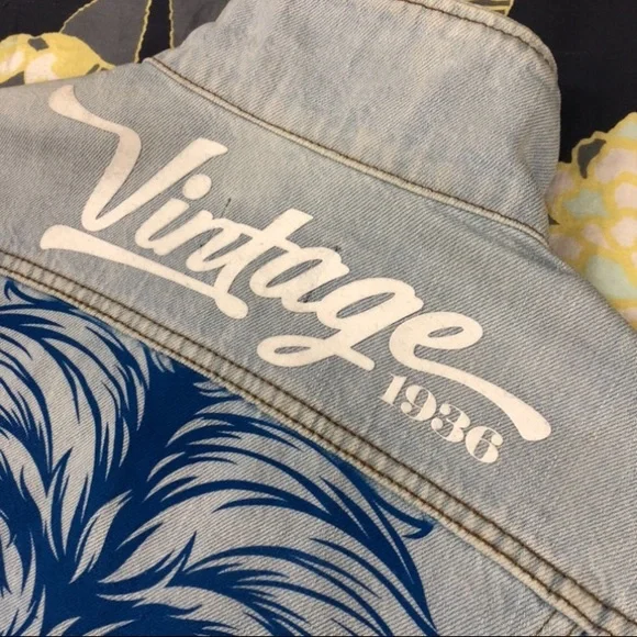 J.Crew brand, custom designed, vintage washed denim jacket.